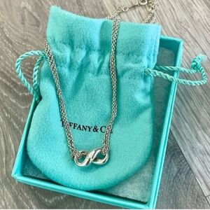 Tiffany & Co. 16" Sterling Silver Infinity Necklace in Box